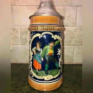 Dunker and Breiden Beerstein with metal lid